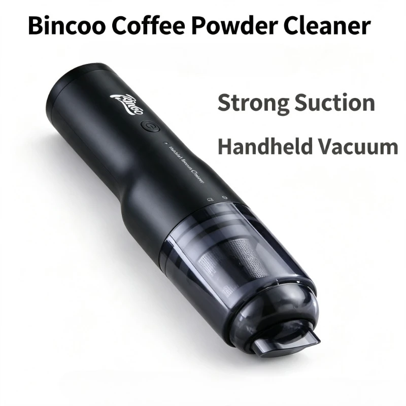 Bincoo Cordless Coffee Powder Vacuum Cleaner for Coffee Grounds Rechargeable Portable Handheld High Suction Cleaning Tool