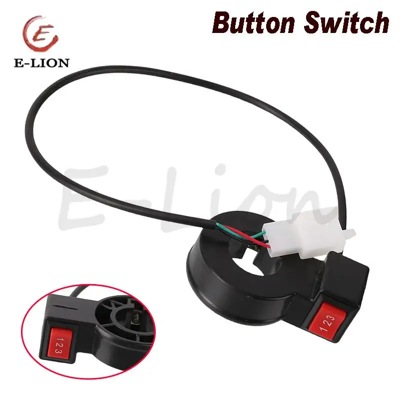 Electric 3 Speed Module Handlebar 3 Gear Switch Shift For Motorcycle E-bike Scooter Motorcycle Switch Universal Button Accessory