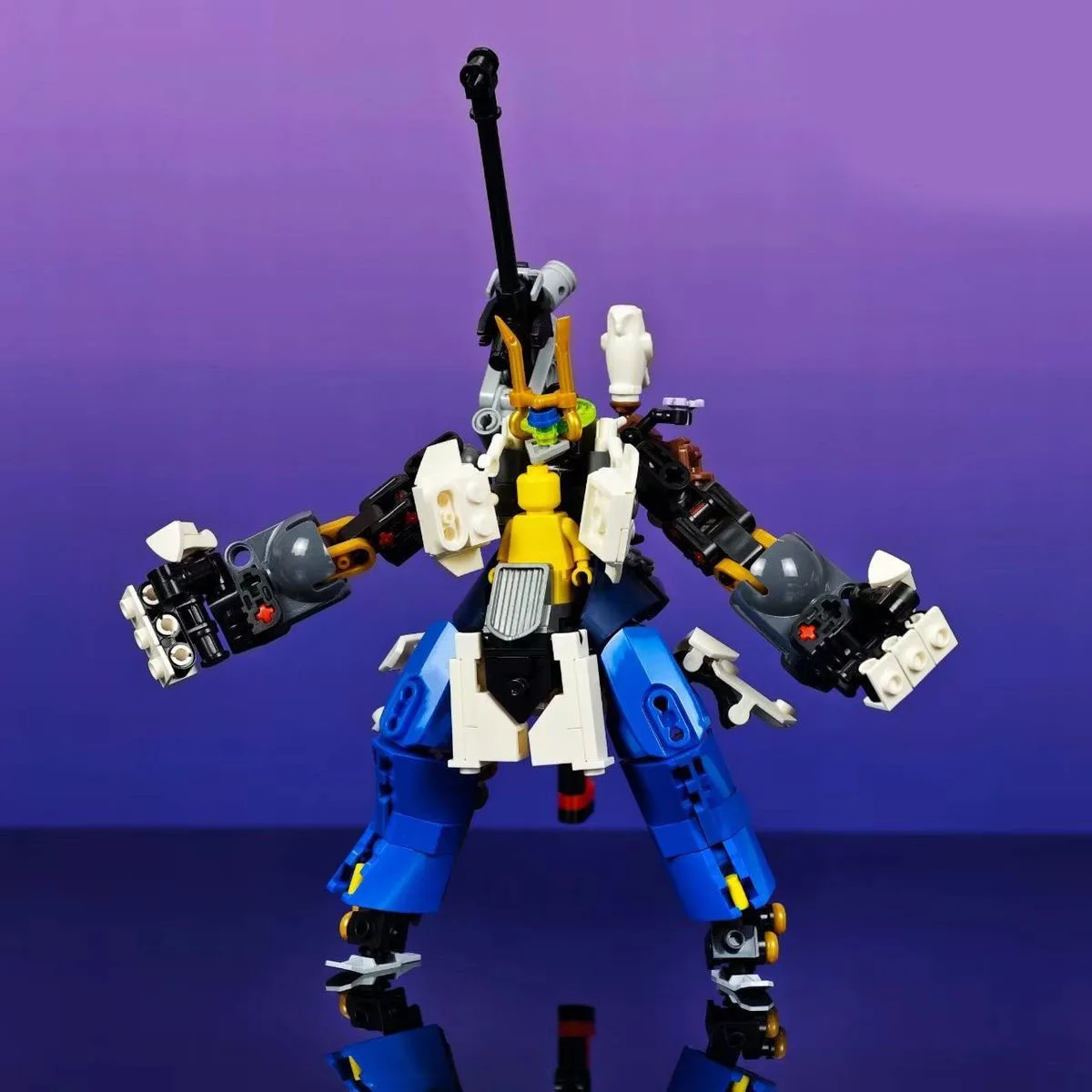 액션 피규어 빌딩 블록 모델 MOC 블록 키트 어린이 장난감 애니메이션 피규어 로봇 군인 어린이를위한 장난감 조립