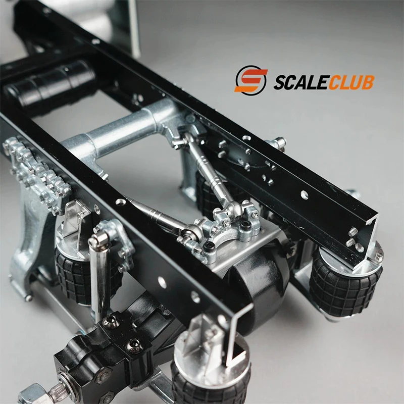 SCALECLUB TAMIYA sistema de suspensión de airbag de un solo eje, puente trasero de camión de remolque