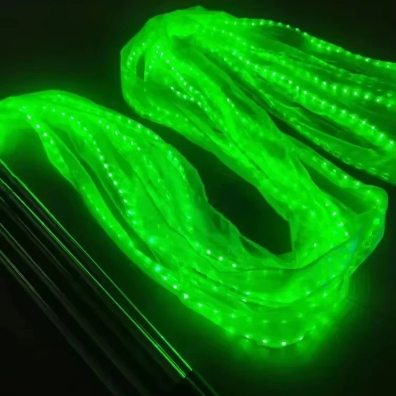 Led الانارة اللون الصالة الرياضية أشرطة APP توهج عن بعد الدعائم LED الجمباز الإيقاعي الرقص الشرقي الرقص الشرقي قابلة للشحن المرحلة الدعامة