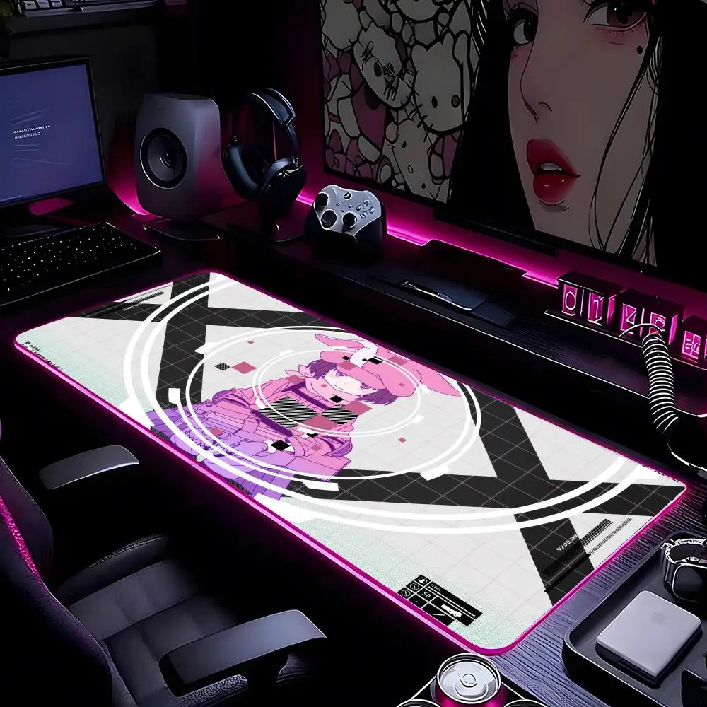 

Sword Art Online Gaming Коврик для мыши Коврик для мыши HD Печать Компьютерные геймеры Запирающийся край Нескользящий RGB коврик для мыши XXL90x40 см Клавиатура P