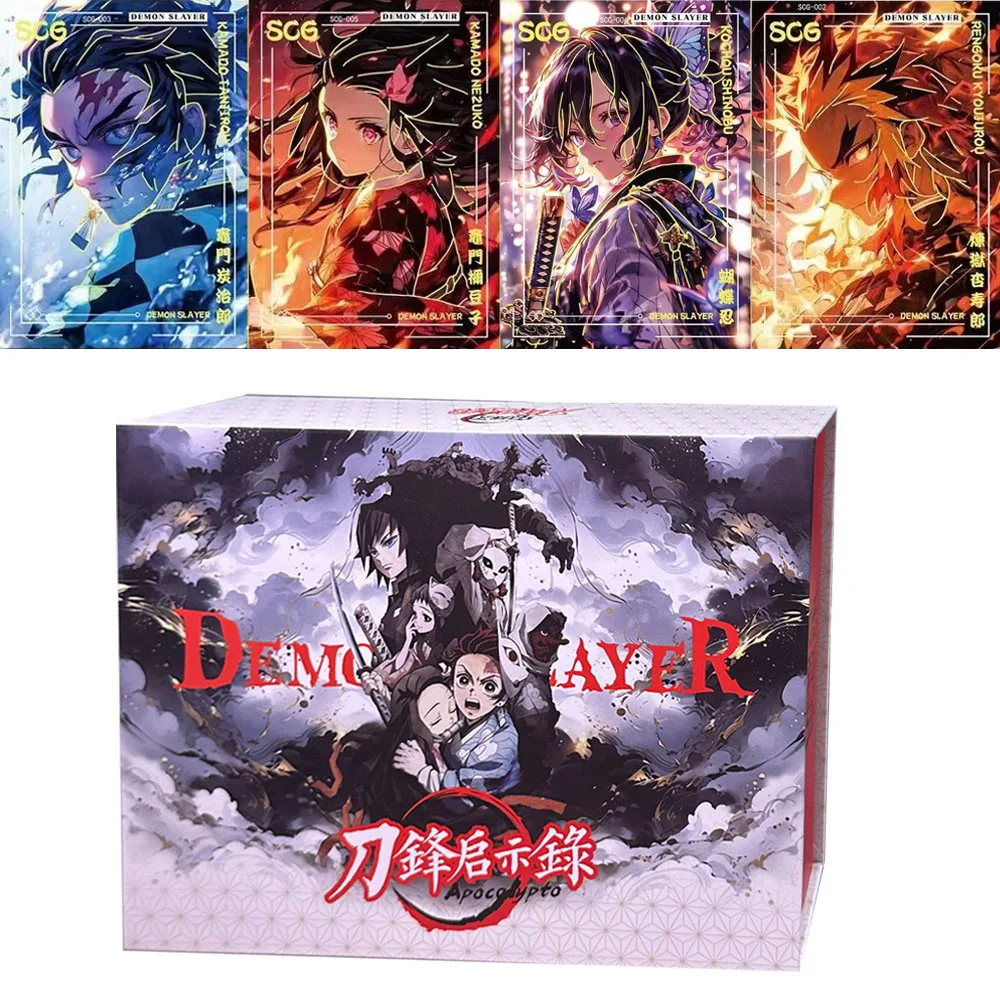 Wholesale Full Range Demon Slayer Cards Japanese TCG Anime Booster Box Kamado Nezuko Rare SR SP Board Game Kids Birthday Toy Gif