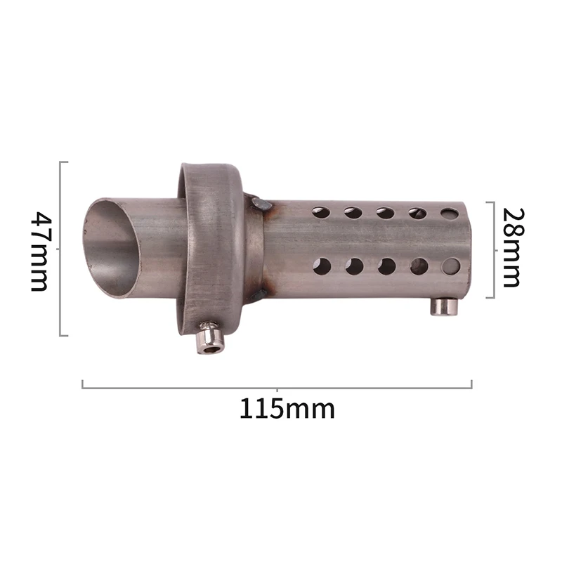 Removable DB Killer Motorcycle Modify Exhaust Pipe Muffler Modified Escape Moto Mobile Stainless Steel  Quiet Bike Tube