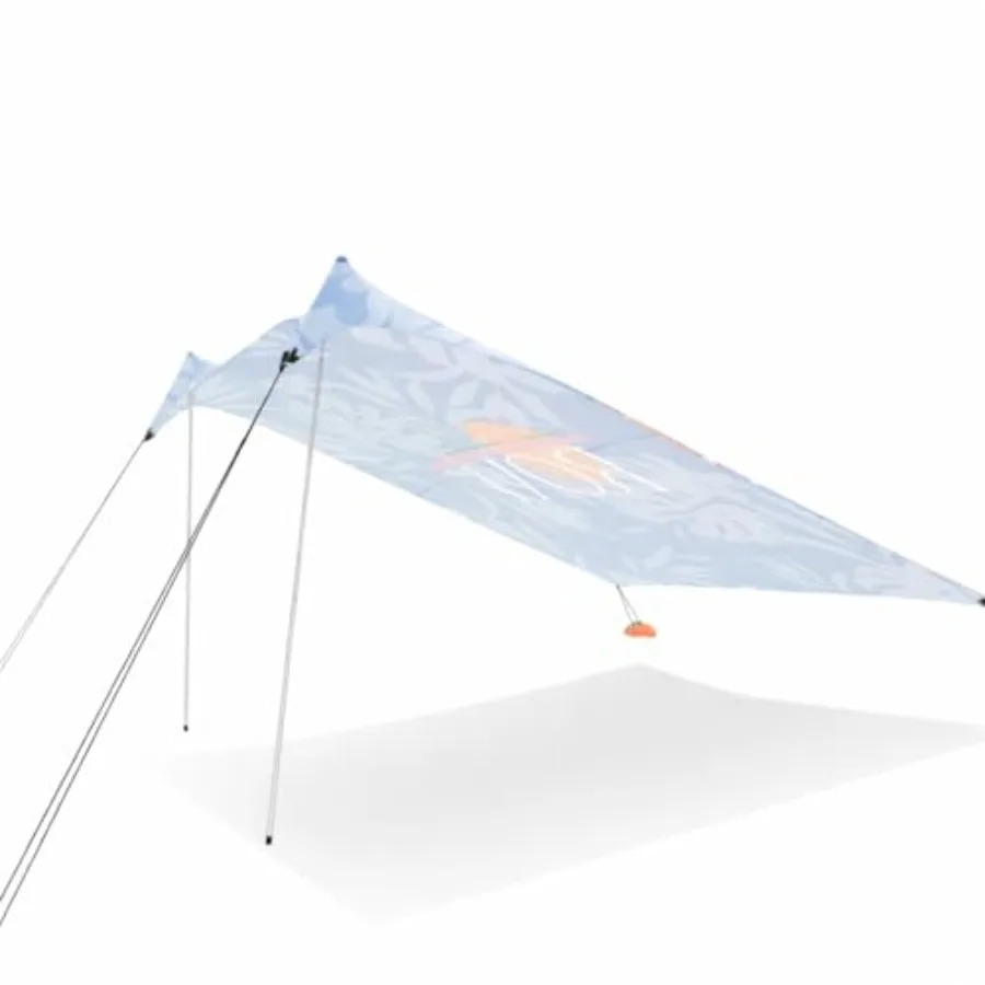 

Portable Beach Shelter UPF 50+ Sun Protection Tent with Sandbag Anchors and Ventilation Lightweight and Waterproof for Beach Ca