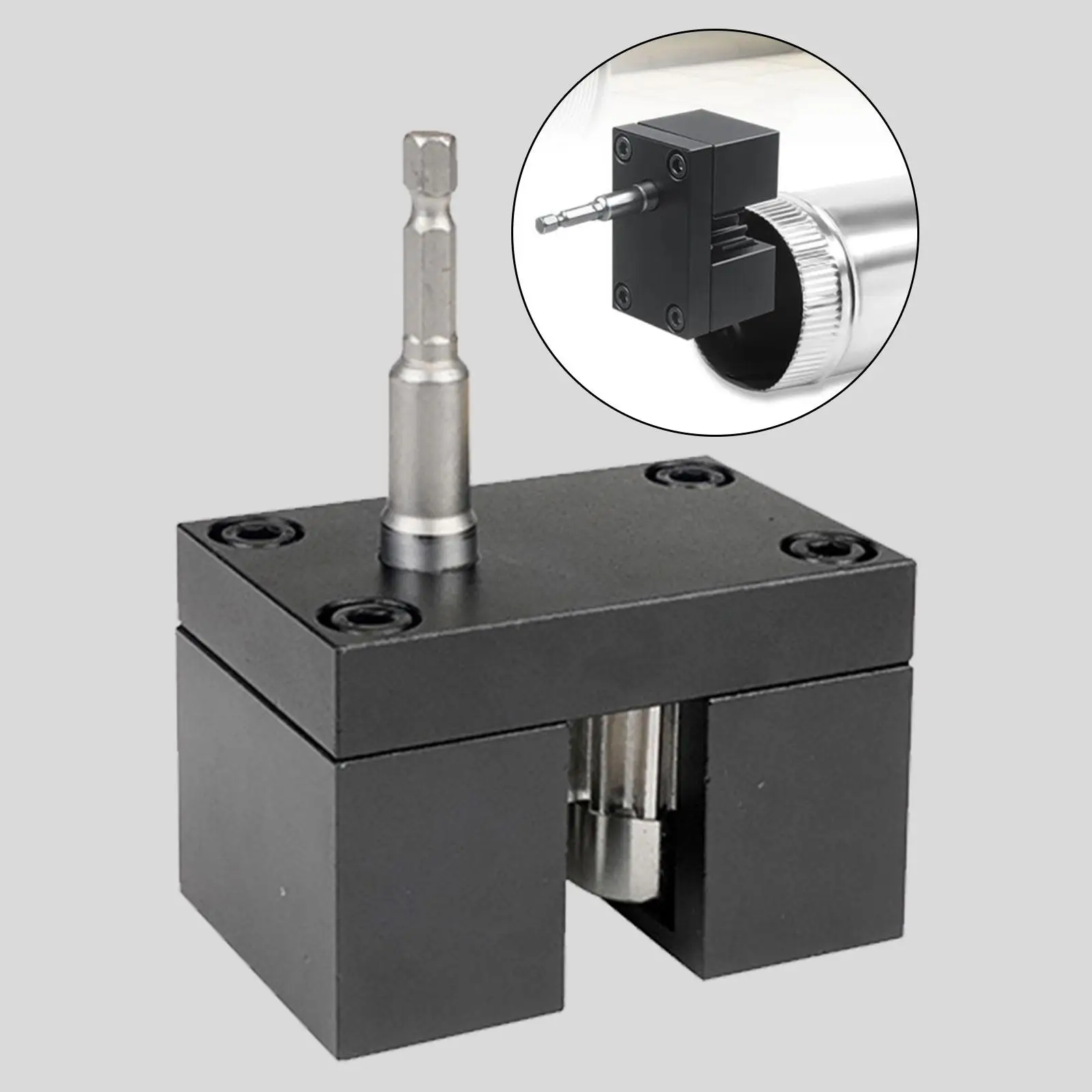 Impact Power Assisted Crimper and Drive Shaft Accessory Sturdy Structure for Connecting Two Copper Pipe Sheet Metal Crimper