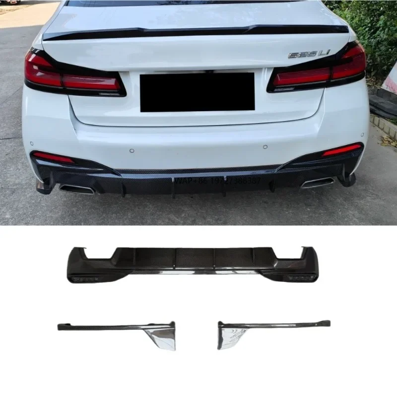 Rear Diffuser Small Surround Car Turbulence Kit for  5 Series Upgraded AD Style Dry Carbon Fiber Rear Lip Body Kit