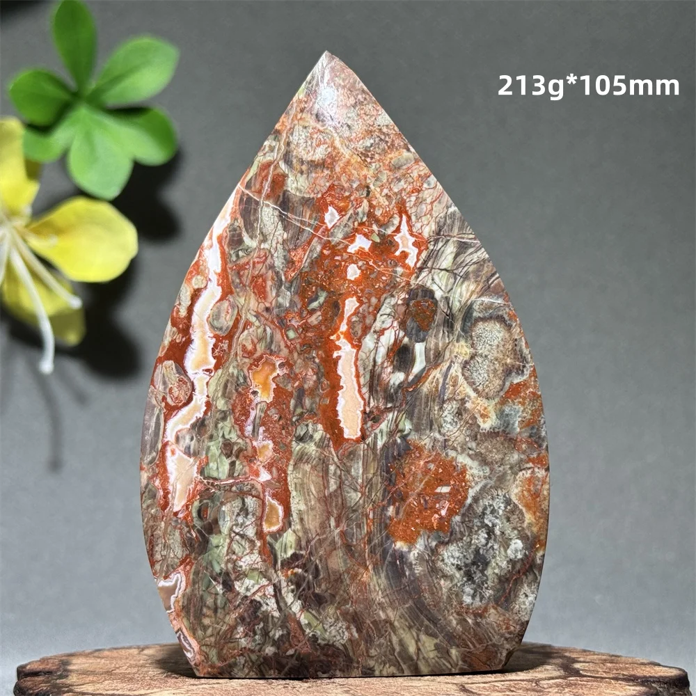 Natural Gem Money Agate Free Form Torch Mineral Crystal Home Decoration Reiki Healing Spiritual Meditation Energy Lucky Gift
