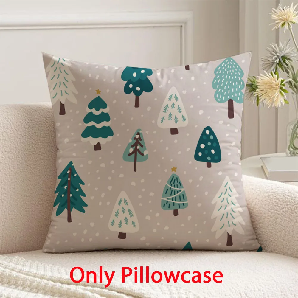 

Christmas Pillow cover Christmas tree pattern winter decorative 45x45 cushions cover for new year pillow case for Xmas
