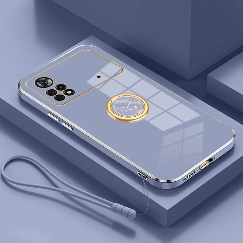 POCOX4pro Case Lanyard Rope Holder Cover for Xiaomi POCO X4 X7 F7 X6 M6 F6 Pro F 7 ultra Phone Cases Fundas Coque POCO X4 Pro 5G