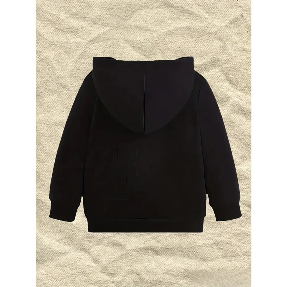 Plum Blossom Flower Branch Printing Casual and Comfortable Hooded Sweater Elegant Style Children's Long-sleeved Pullover