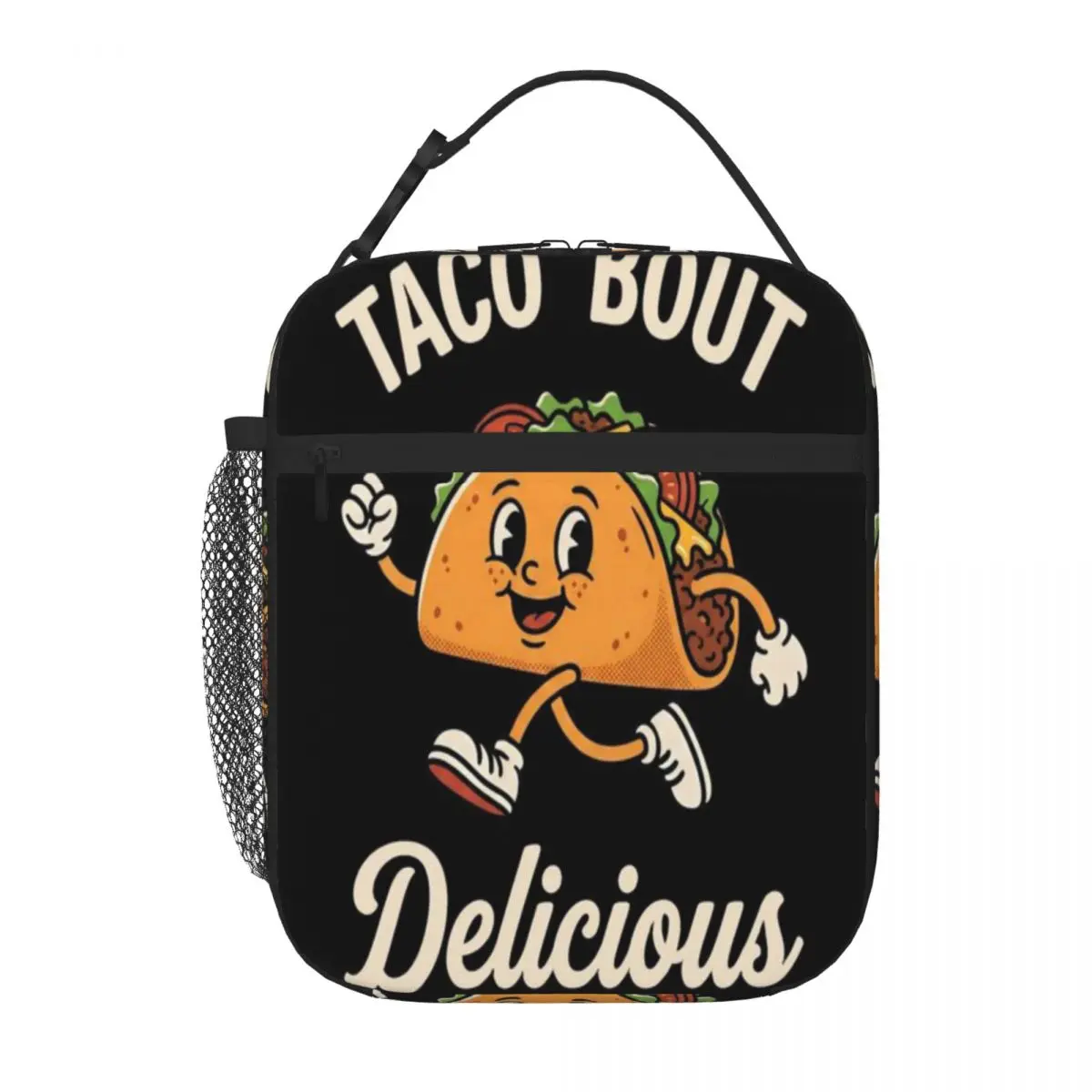 Hot Sale Taco Bout Delicious Funny Taco Pun Multifunctional Carry Lunch Bag Office Meal Prep Insulated Snack Tote