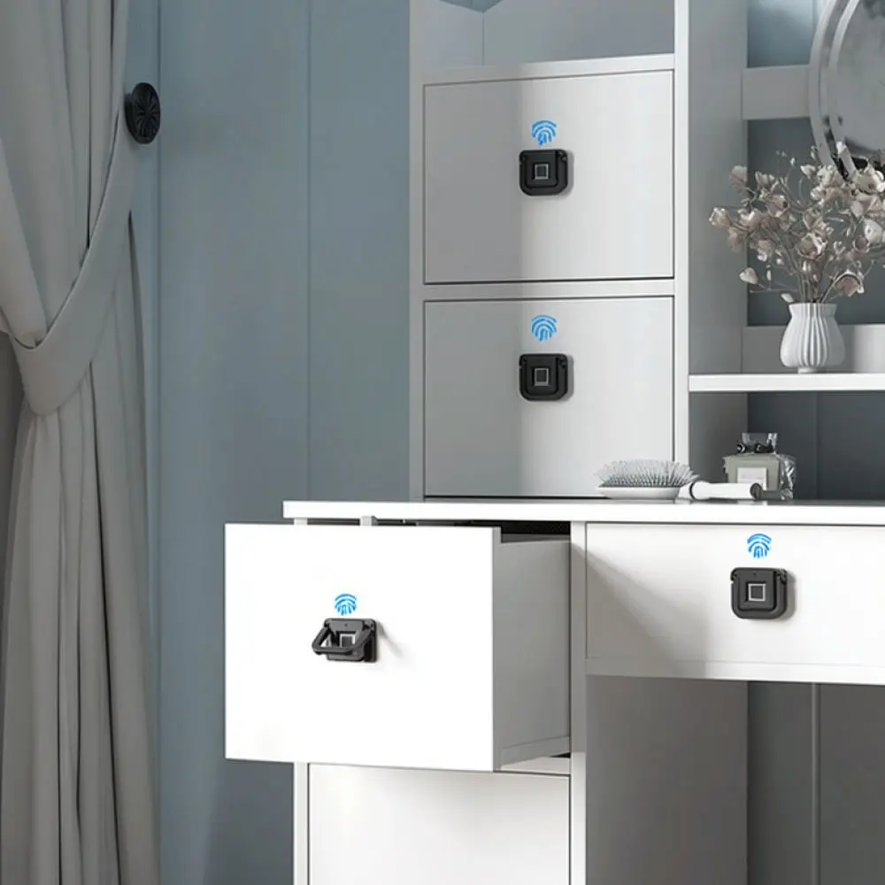 Intelligent Fingerprint Furniture Security Lock For Drawer Cabinet Wardrobe Desk File Keyless Electronic Entry Device