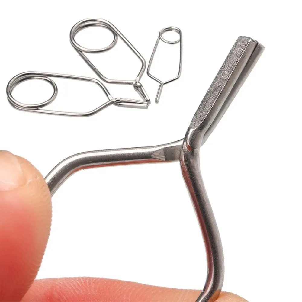 

Lightweight Stainless Steel Hackle Pliers Efficient Lures Creation Fly Tying Tool Ergonomic DIY Feather Wrapping Tool