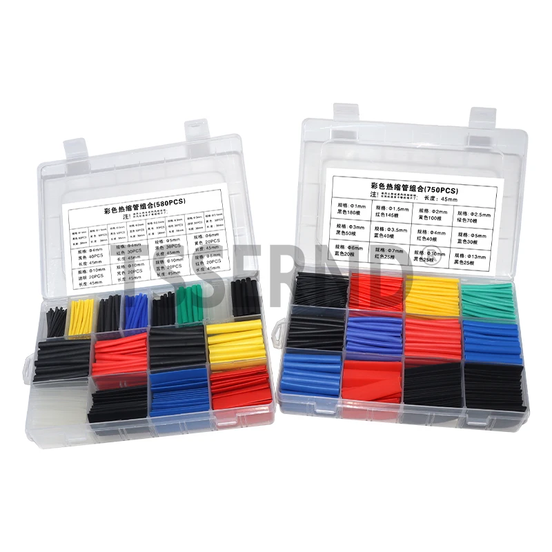 Heat-shrink Tubing Thermoresistant Tube Heat Shrink Wrapping Kit Electrical Connection Wire Cable Insulation Sleeving