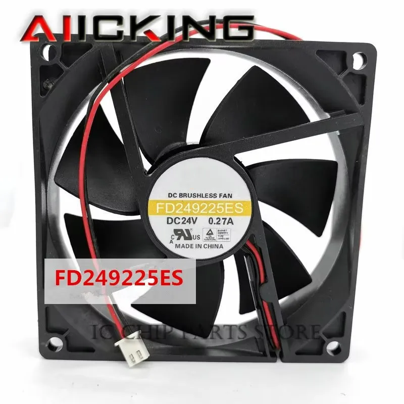 FD249225ES 9225 DC24V 0.27A 2WIRE Cooling fan 92*92*25mm Original brand new in stock