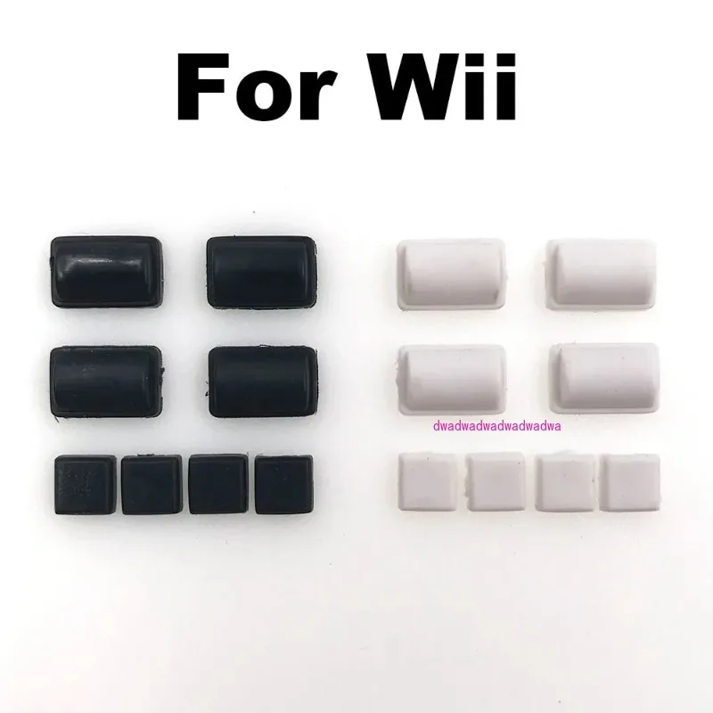 

1Set For Nintendo Console WII Non-slip Rubber Pad Dust Plugs Screw Feet Cover Replacement