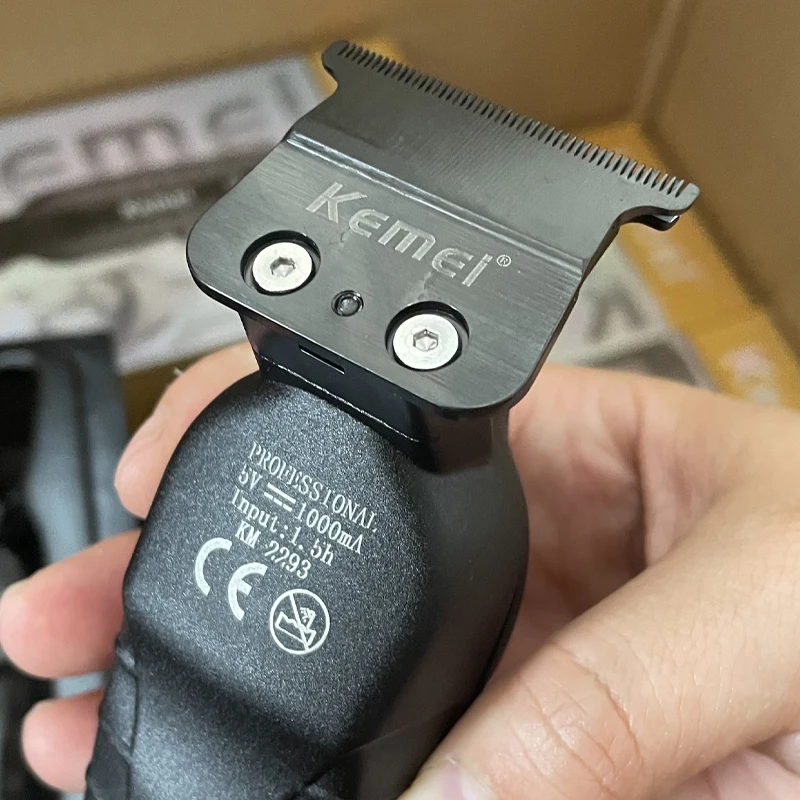 KEMEI KM-2293 Herren-Haarschneidemaschine für Professionelles Haarschneiden Kabellose Barber-Haarschneidemaschine für Männer mit LED-Anzeige Wiederaufladbar – Detail 1
