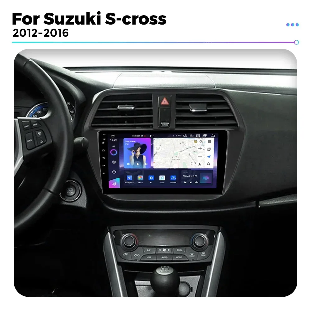 4G WIFI Android System GPS Navigation for Suzuki SX4 2 S-Cross 2012 - 2016 Carplay 2 Din Car Radio Stereo with Screen Autoradio