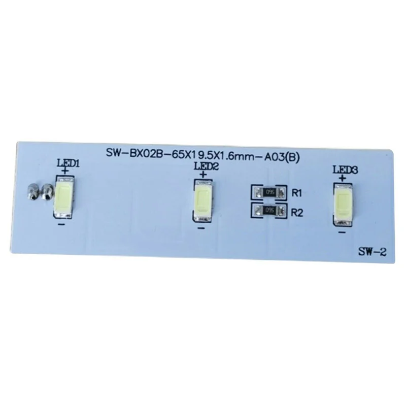 ABMI-2Pcs الثلاجة مصباح ليد لأجزاء الفريزر الكترولوكس ZBE2350HCA ضوء بار SW-BX02B استبدال شريط LED ،