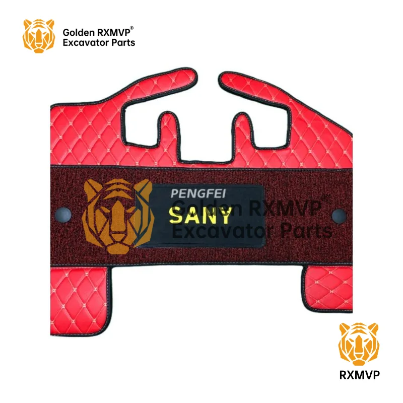 For Sany Sy 75c 85c 95c-9-10 Cab Floor Rubber Stepping Pad High-quality Double-layer Foot Pad Excavator