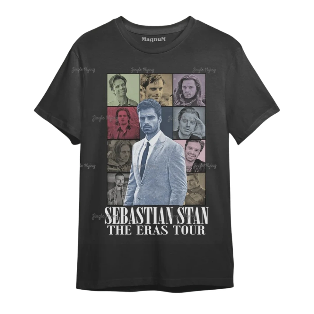 100% Cotton Sebastian Stan The Eras Tour Unisex Softstyle T-Shirt Meme Tribute Aesthetic Tee