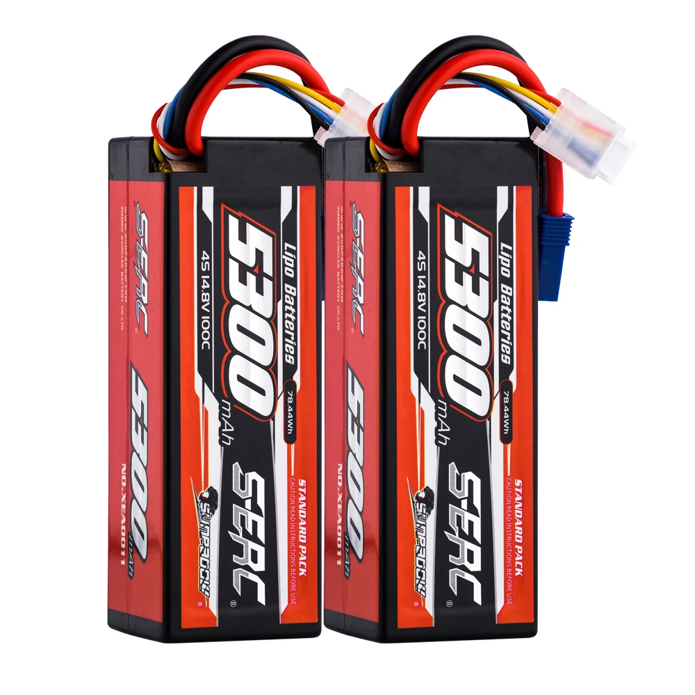 SUNPADOW Lipo Batterij 5300mAh 2S 3S 4S 7.4V 11.1V 14.8V EC5 Plug 100C voor RC Auto Vliegtuig DJI Truck Tank Buggy Racing Boot Modellen