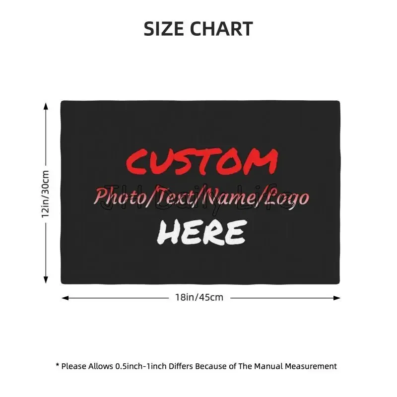 Benutzerdefinierte Tischsets mit Bildantext, 4er-Set, personalisierte Foto-Tischsets für Esstische, 30,5 x 45,7 cm, rutschfeste Tischsets aus Leinen