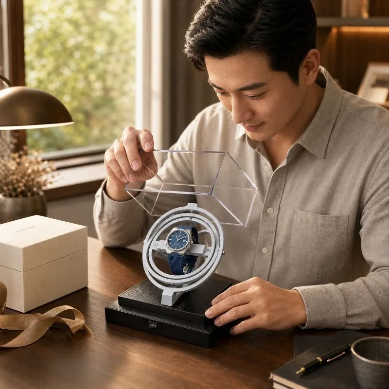Anti Magnetic Mute Watch Winders Luxury Automatic Dustproof Watches Winder Modern Minimalist Men Mechanical Wrist Watches Winder