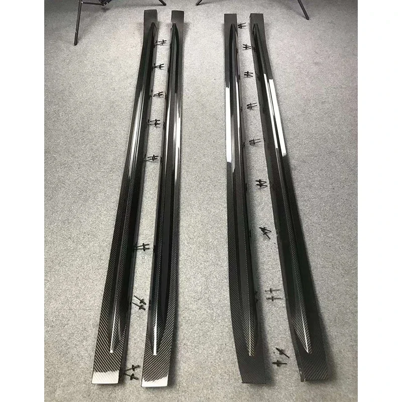 100% Dry Carbon-fiber High Quality side-skirt for  G80 M3 2021+ sedan 4-door OEM style carbon fiber Side skirt