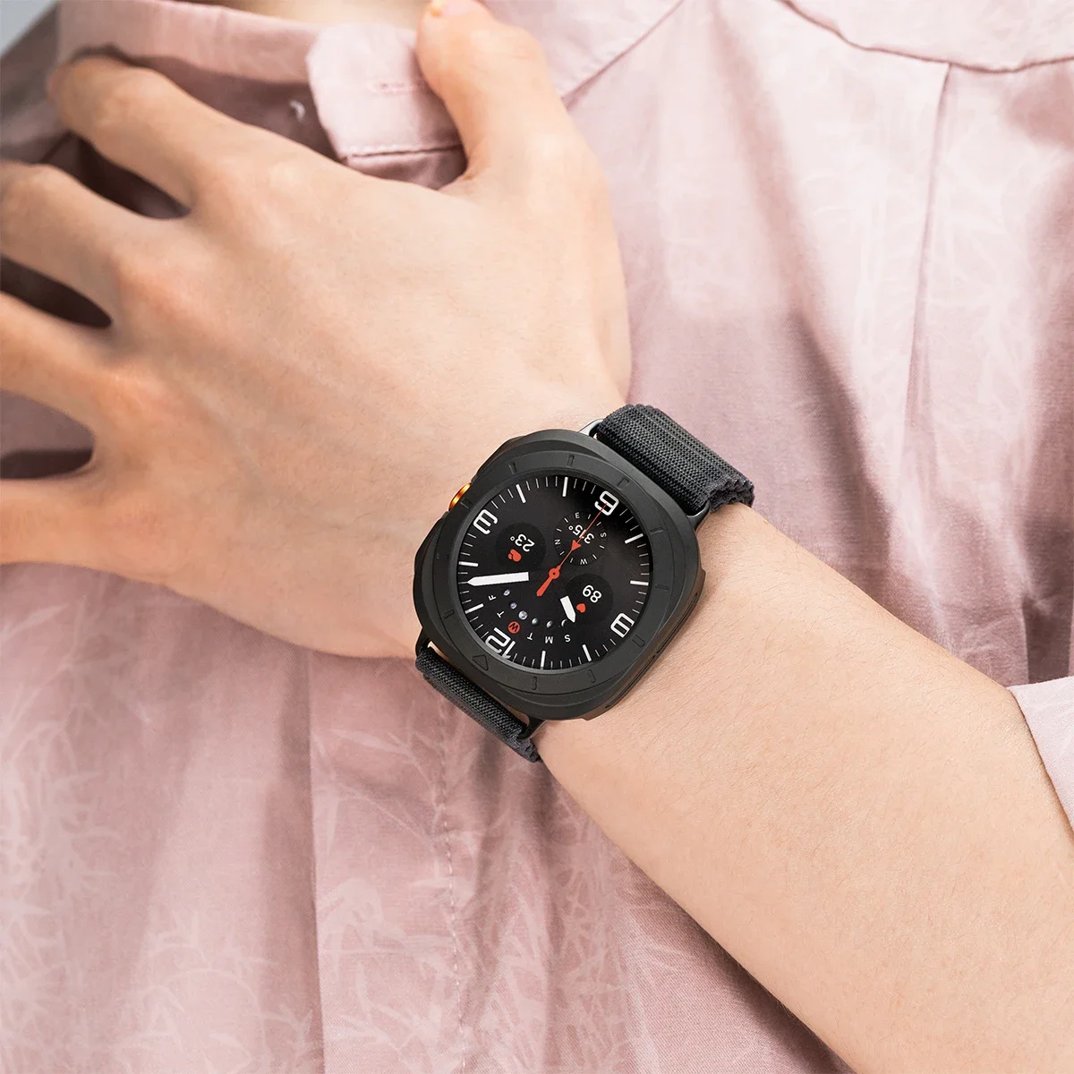 Case+Nylon Strap for Samsung Galaxy Watch 7 Ultra 47mm Wristband Bracelet PC Bumper for Galaxy Watch Ultra 47mm Screen Protector image 6