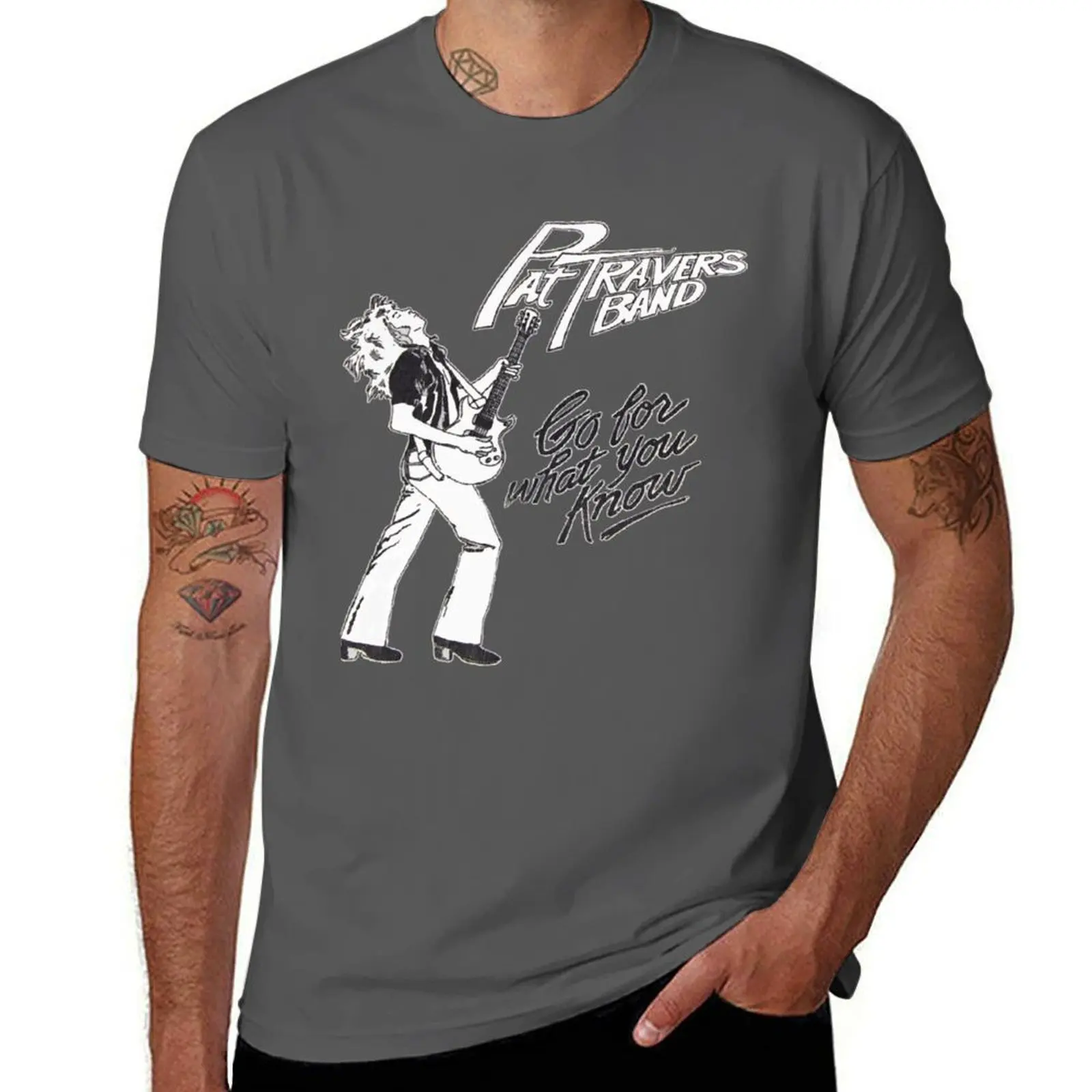 

pat travers band blues T-Shirt cotton t shirt man graphic t shirts for man cotton t shirts high quality T-Shirt