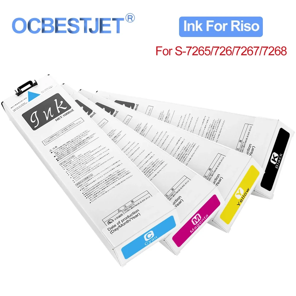 Compatible Ink Cartridge For Riso Comcolor FW1230R FW5230R FW5231R FW5000R Inkjet Printer (4 Color Optinal)