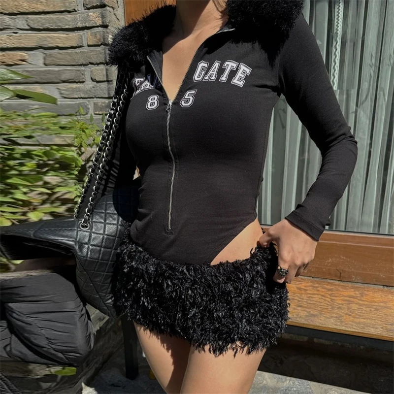 Leuke witte mini-jurk 2-delige bal pluizige tule galajurken met veren fotoshootjurk dames formele outfitsets