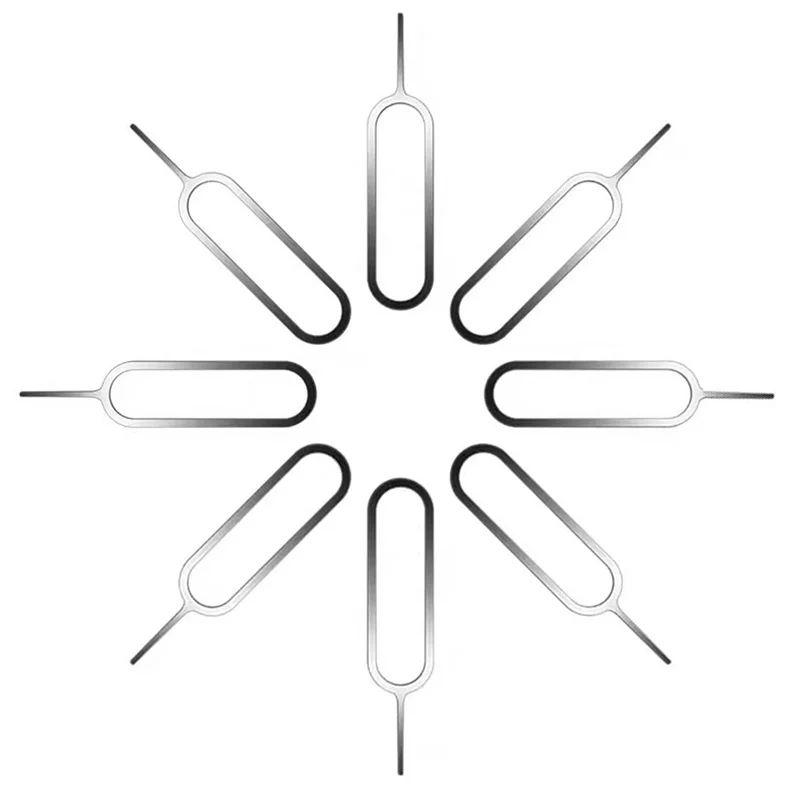 1/50/100Pcs Universal Anti-Lost Sim Card Pin Eject Needle Remover For iPhone Xiaomi Huawei Tablet Replacement Repair Supplies