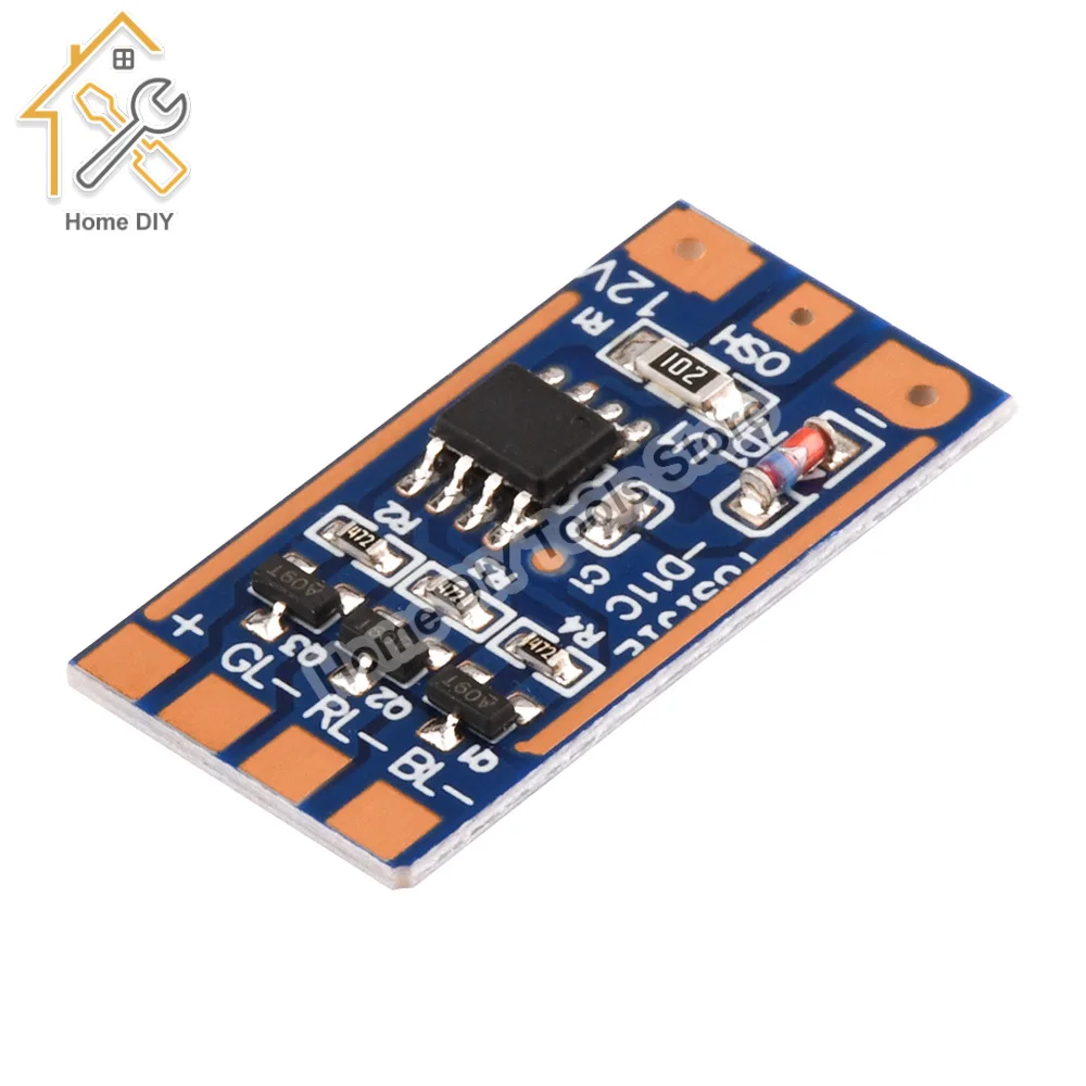 DC 5V ~ 12V RGB Luz Piscando Módulo 11 Modo Botão Interruptor Cor Luz Placa Eletrônica High Current Driver Module