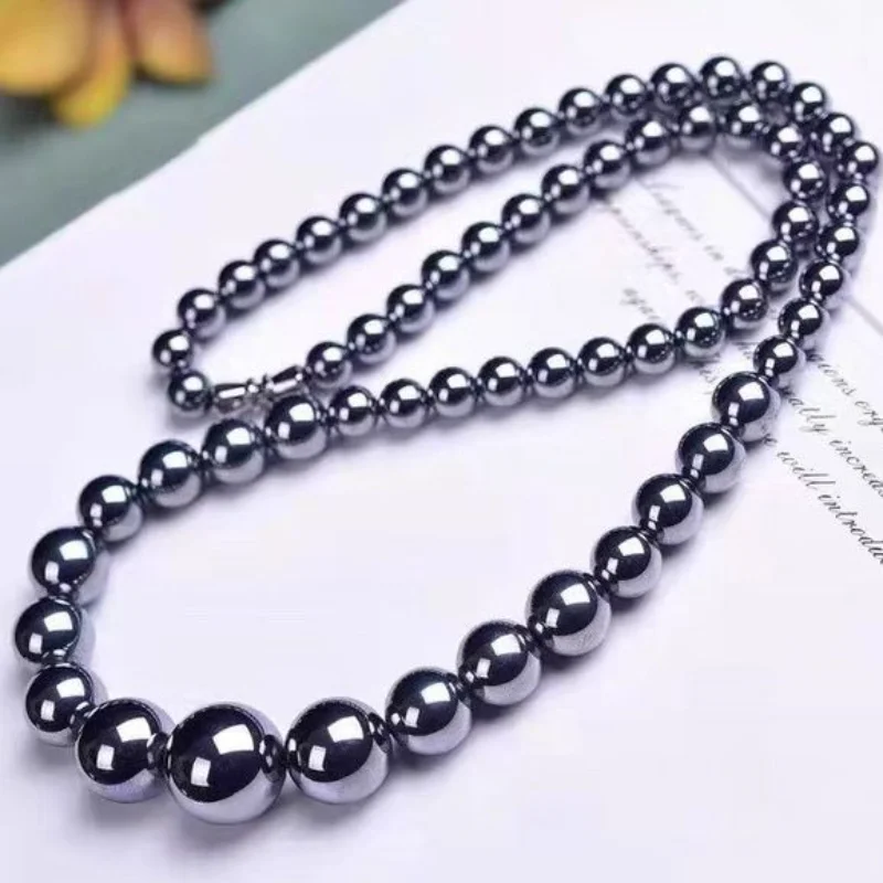 

Natural Terahertz Necklace, Simple and Versatile Men's and Women's Jewelry