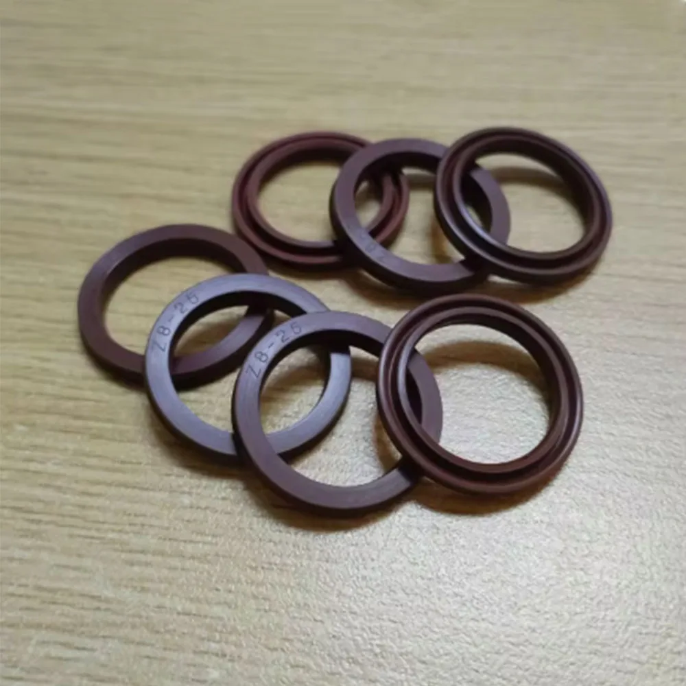 1/5Pcs Inner Dia 14-275mm FKM Rubber Oil Seal Brown USH Fluorine Hydraulic Oil Seal High Temperature Wear-Resistant Sealing Ring