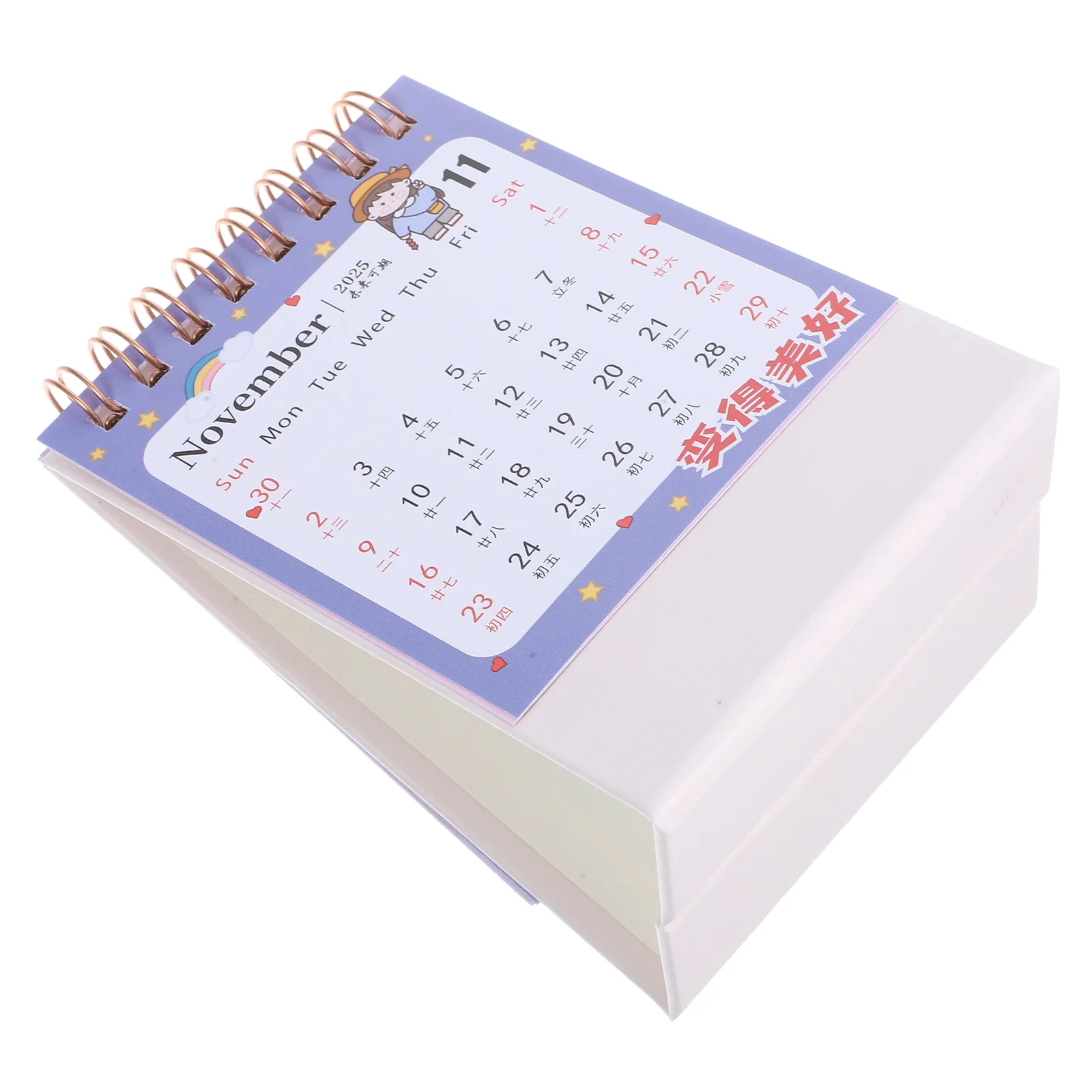 

2025 Mini Desktop Portable Flip Calendar Inspirational Small Desk Calendar Office Desk Planner Tabletop Aesthetic Office Decor