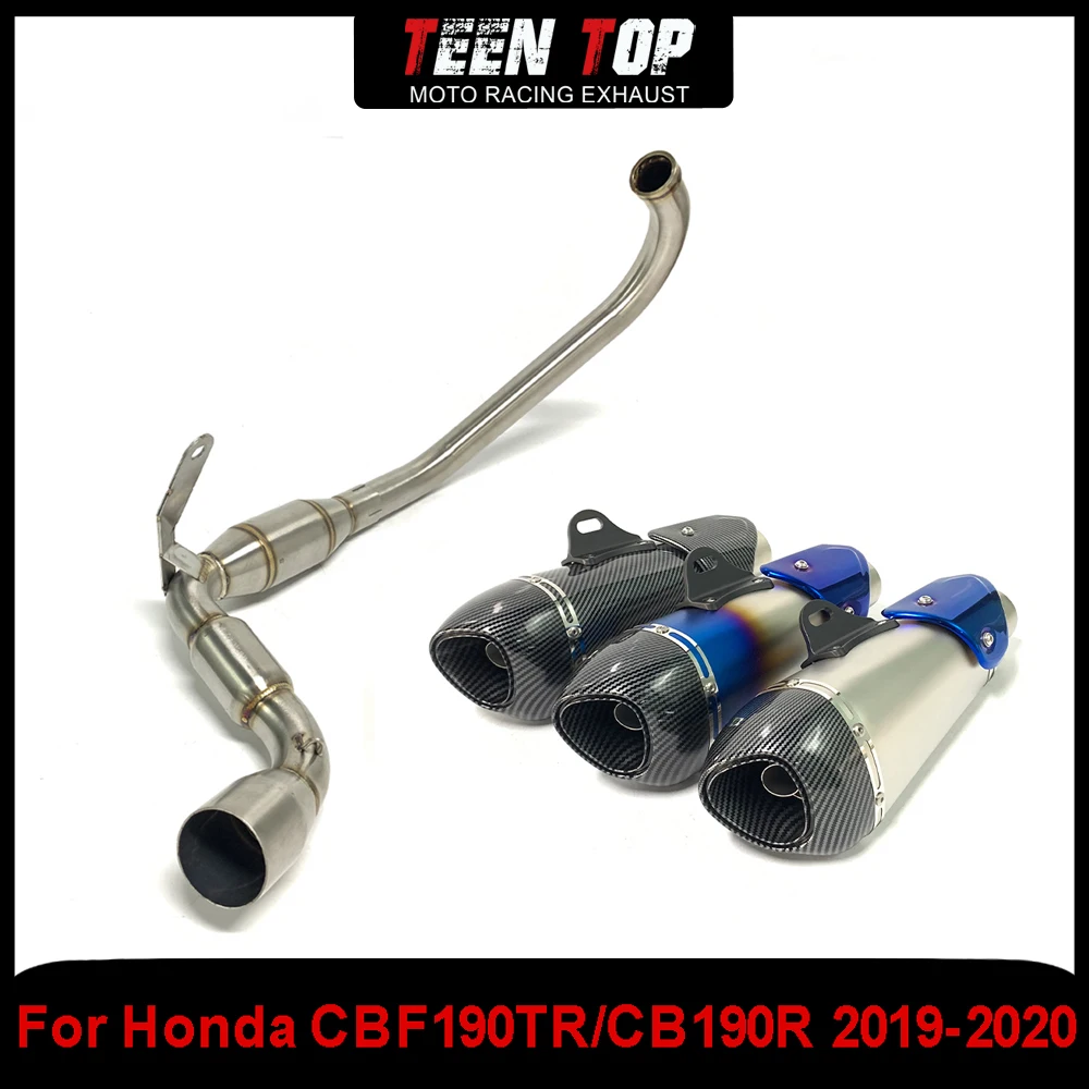 

Полная выхлопная система для Honda CBF190TR CB190R, выхлопное колено из нержавеющей стали cb190r 2019 2020, соединительная труба из нержавеющей стали