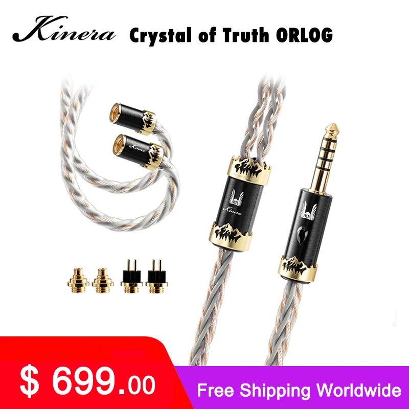 

Kinera Crystal of Truth ORLOG Upgrade Earphone Cable UP-OCC 4/8 Core Wire with MMCX/0.78mm 2 plug for Live/Game Music