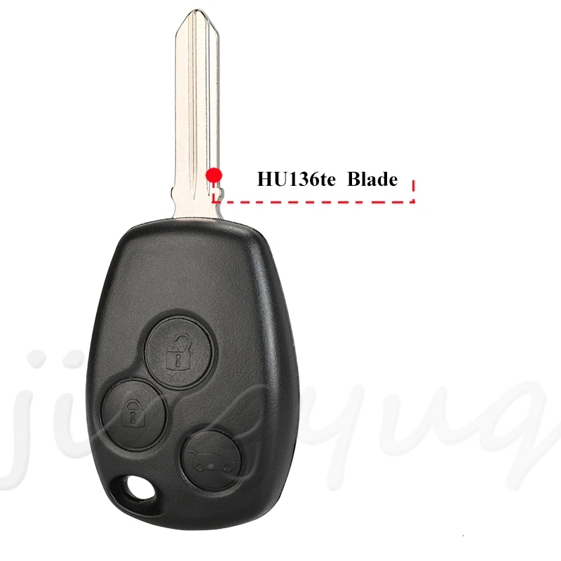 jingyuqin 433Mhz PCF7947/7946/7952E Chip 3 Buttons Remote Car Key For Renault Trafic Vivaro Primastar Movano Dacia
