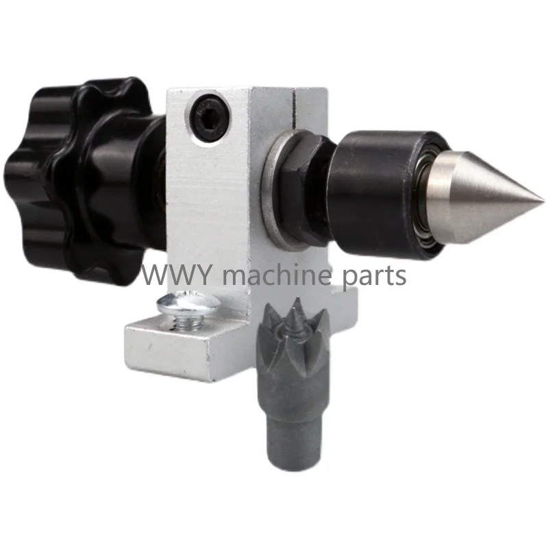 Imagem -02 - Torno Retrátil Rotary Dimble Tailstock Top Carpintaria Faça Você Mesmo Bead Machine