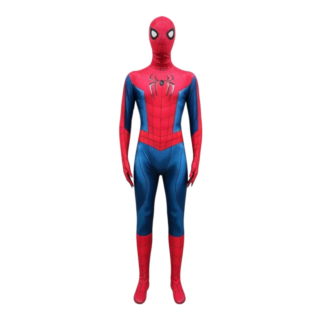 Unisex 3D Monster Spider Web Print Cosplay Costume Full Body Jumpsuit with Mask Halloween Carnival Party Fancy Dress Outfit - view 6