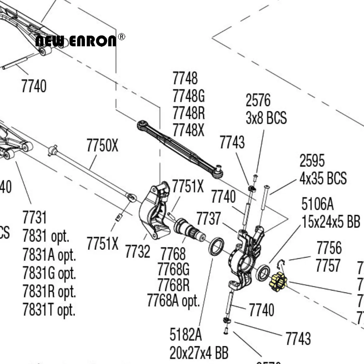 Nouveau ENRON 2 pièces moyeux de roue en aluminium hexagonaux 10mm/13mm épaisseur 7756 7756X 7756R pour voiture RC 1/5 Traxxas x-maxx XMaxx 77086-4