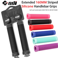 ODI Bicycle Grips 160mm Extended Mountain Bike Grips Silicone XC BMX DH Bike Grip Soft MTB Cuffs Folding Bicycle Handle