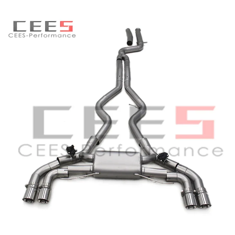 

CEES Catback выхлопная труба для BMW M340i/M340 3.0T 2019-2022 Valvetronic, глушитель из нержавеющей стали, выхлопные трубы