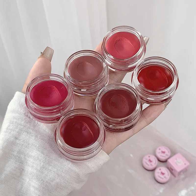 Matte Lip Mud Pot Velvet Mist Lip Glaze Waterproof Low Saturation Lip Tint Milk Orange Pink Lipstick Korean Dupe Makeup Girls