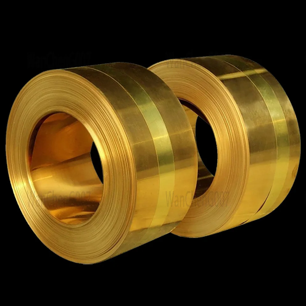 Tira de Bronze Metal a Folha Fina Placa da Folha Espessura 0.011 mm Largura 10300 mm