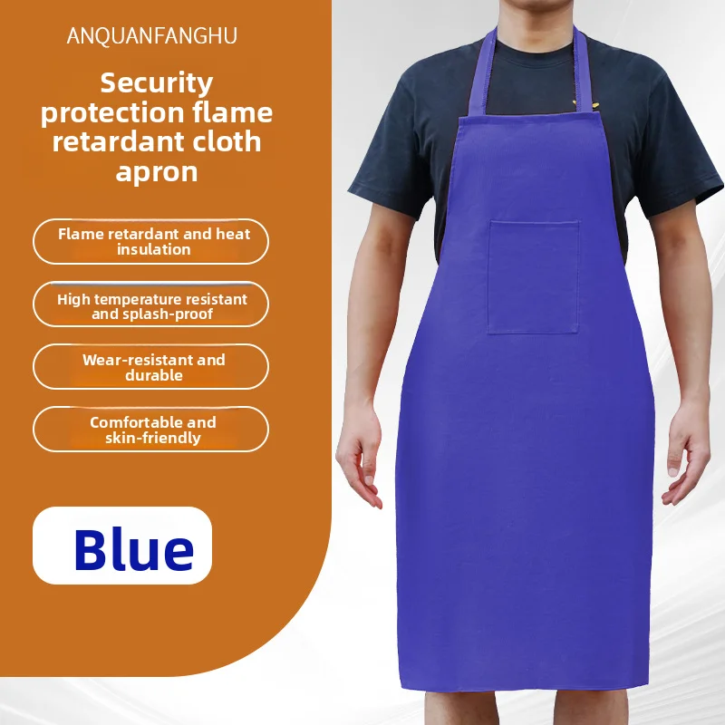 

New Welding Fire-Proof And Anti-Scalding Long Flame-Retardant Apron For Welding And heat Insulation Labor Protection Workers